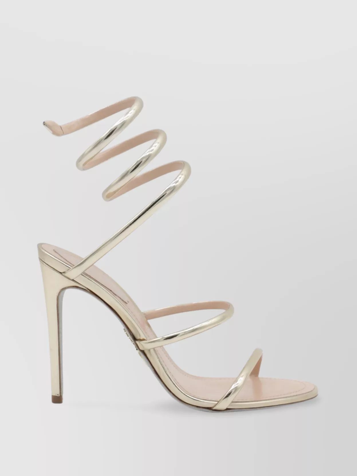 Rene Caovilla leather heel sandals