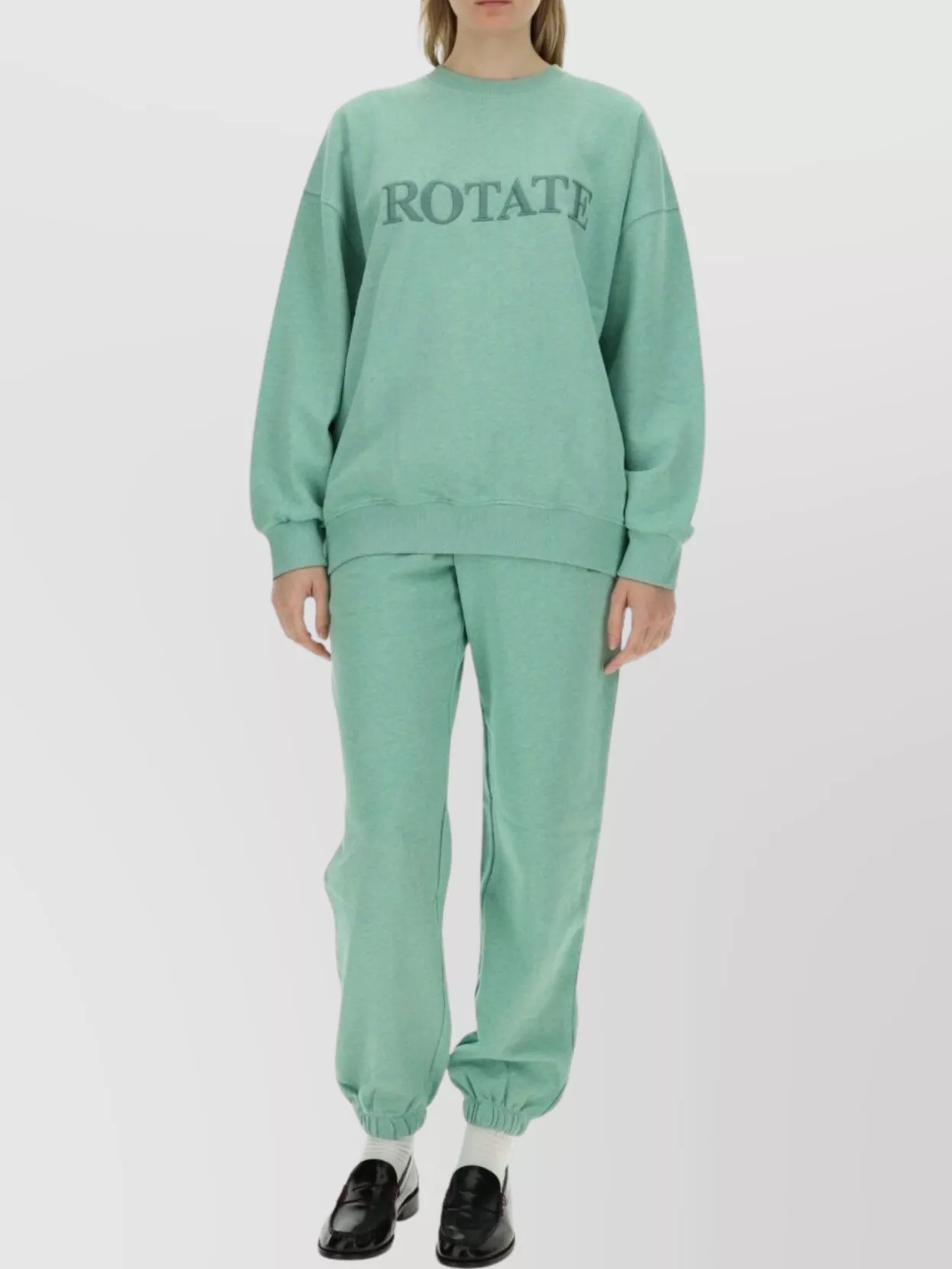 Rotate Birger Christensen Logo Crew Neck Sweatshirt