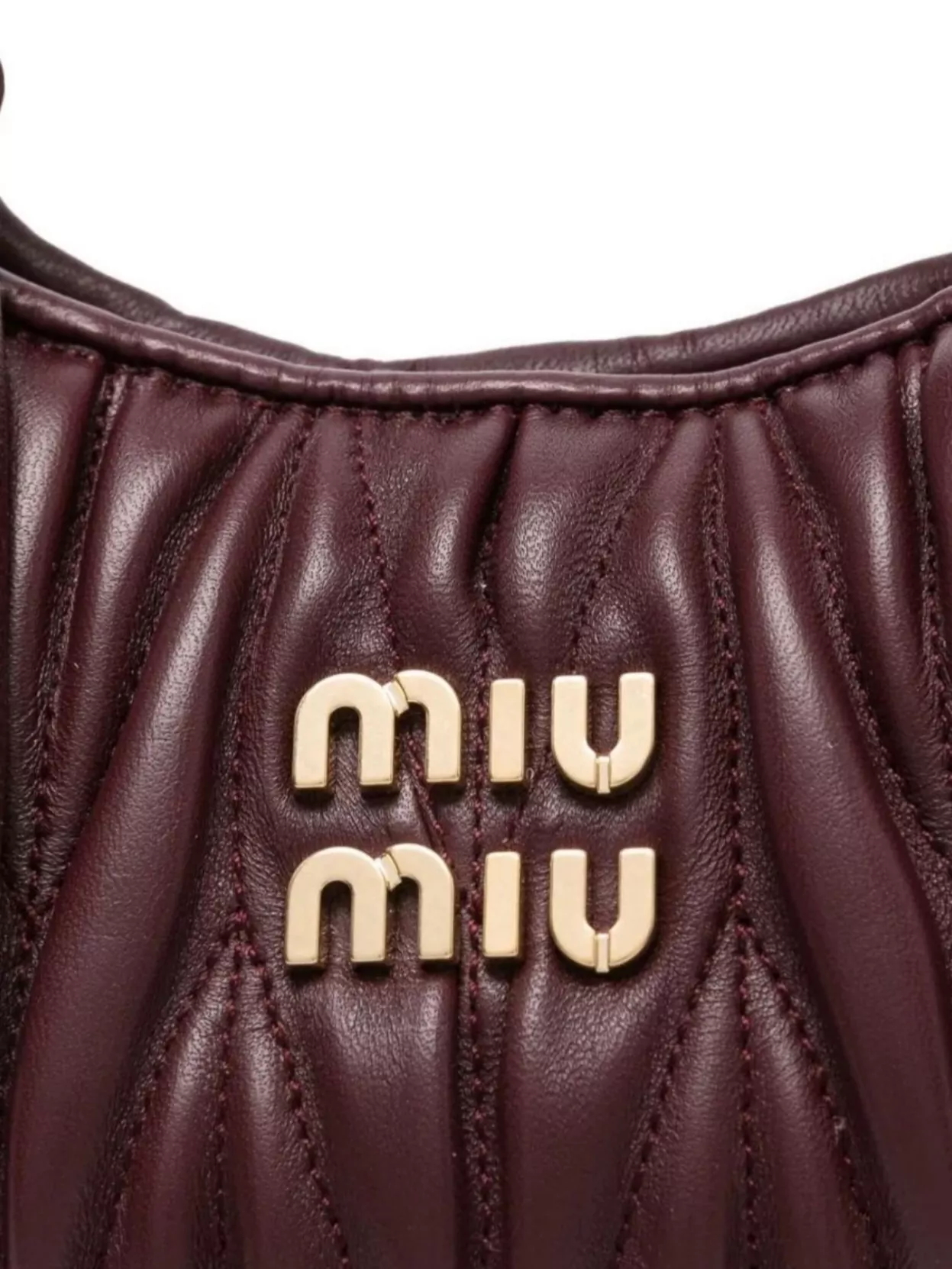 Miu Miu Quilted Leather Cross-body Bag Strap