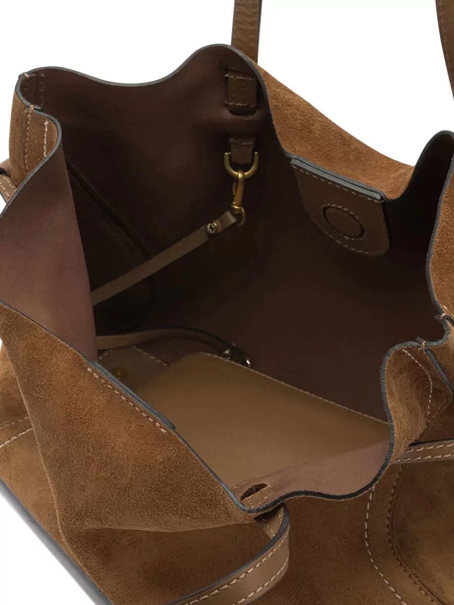 Gianni Chiarini Shoulder Bag Suede Finish Dual Handles