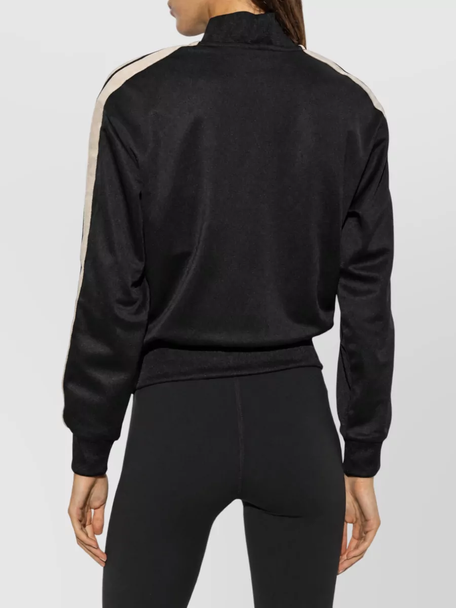 Palm Angels Logo-Embroidered High-Neck Track Bomber Jacket