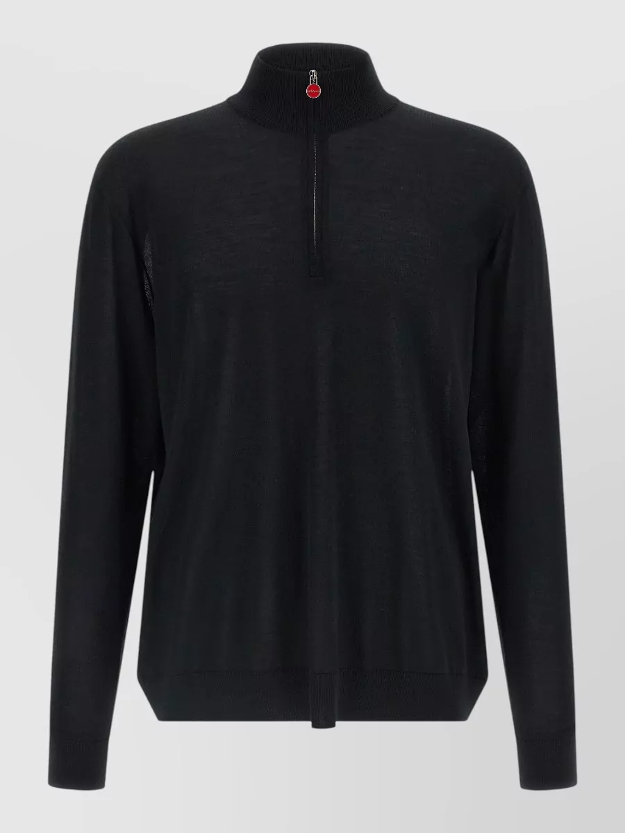 Kiton Wool half-zip sweater