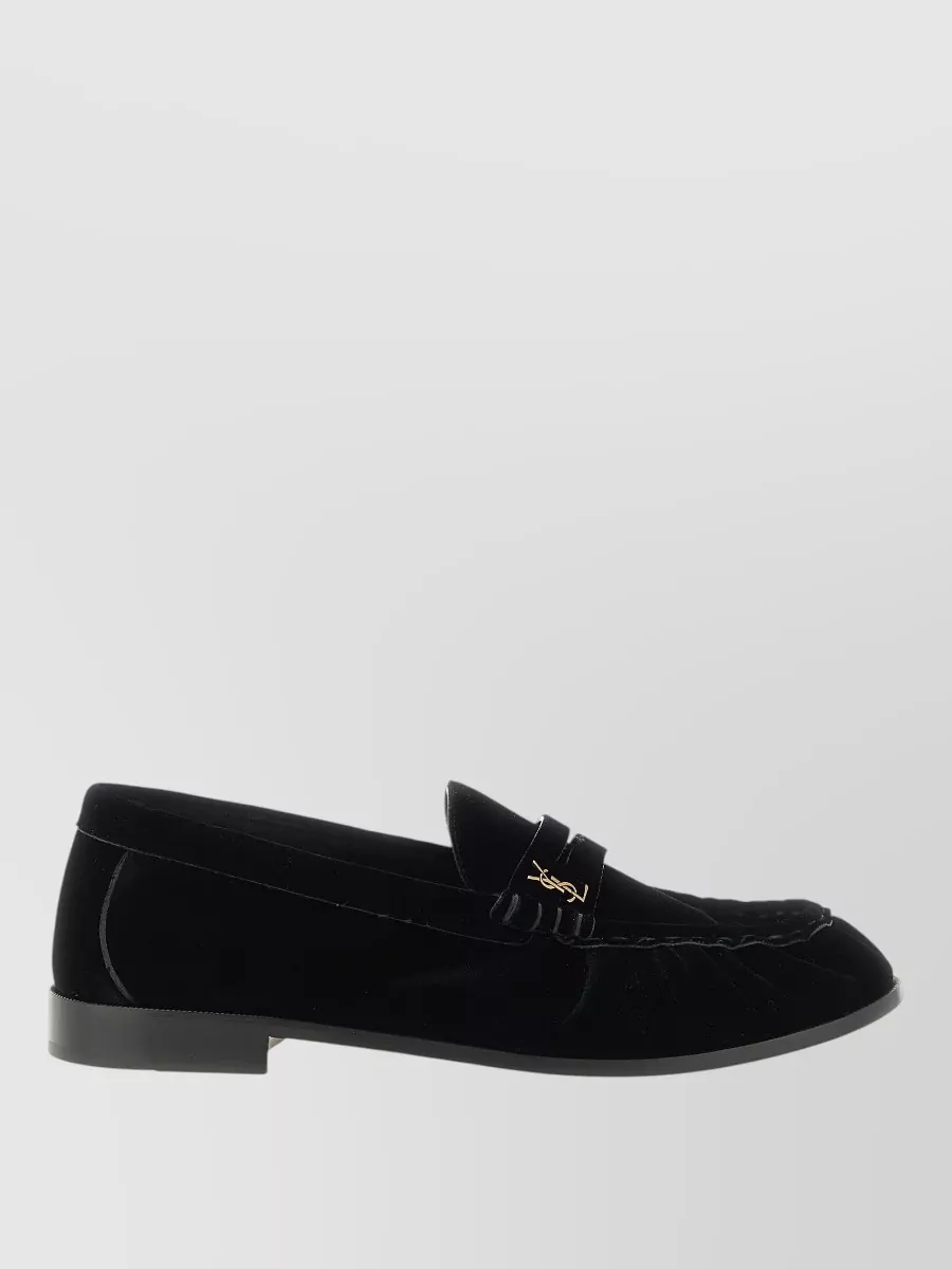 Saint Laurent Velvet Loafers