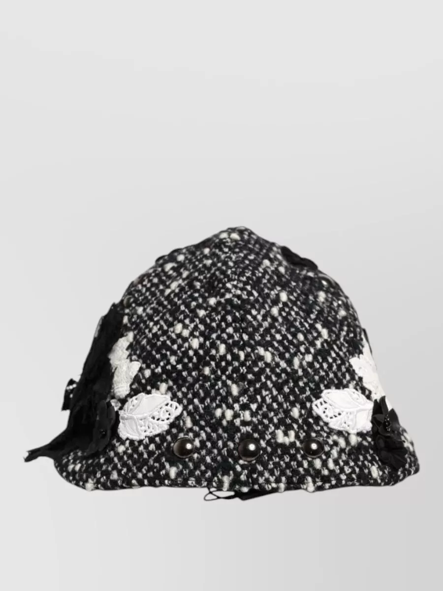 Dolce&Gabbana embellished floral beret