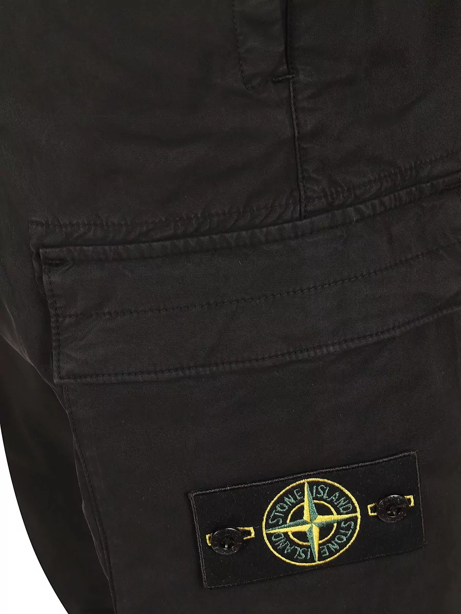 Stone Island Cotton Cargo Trousers