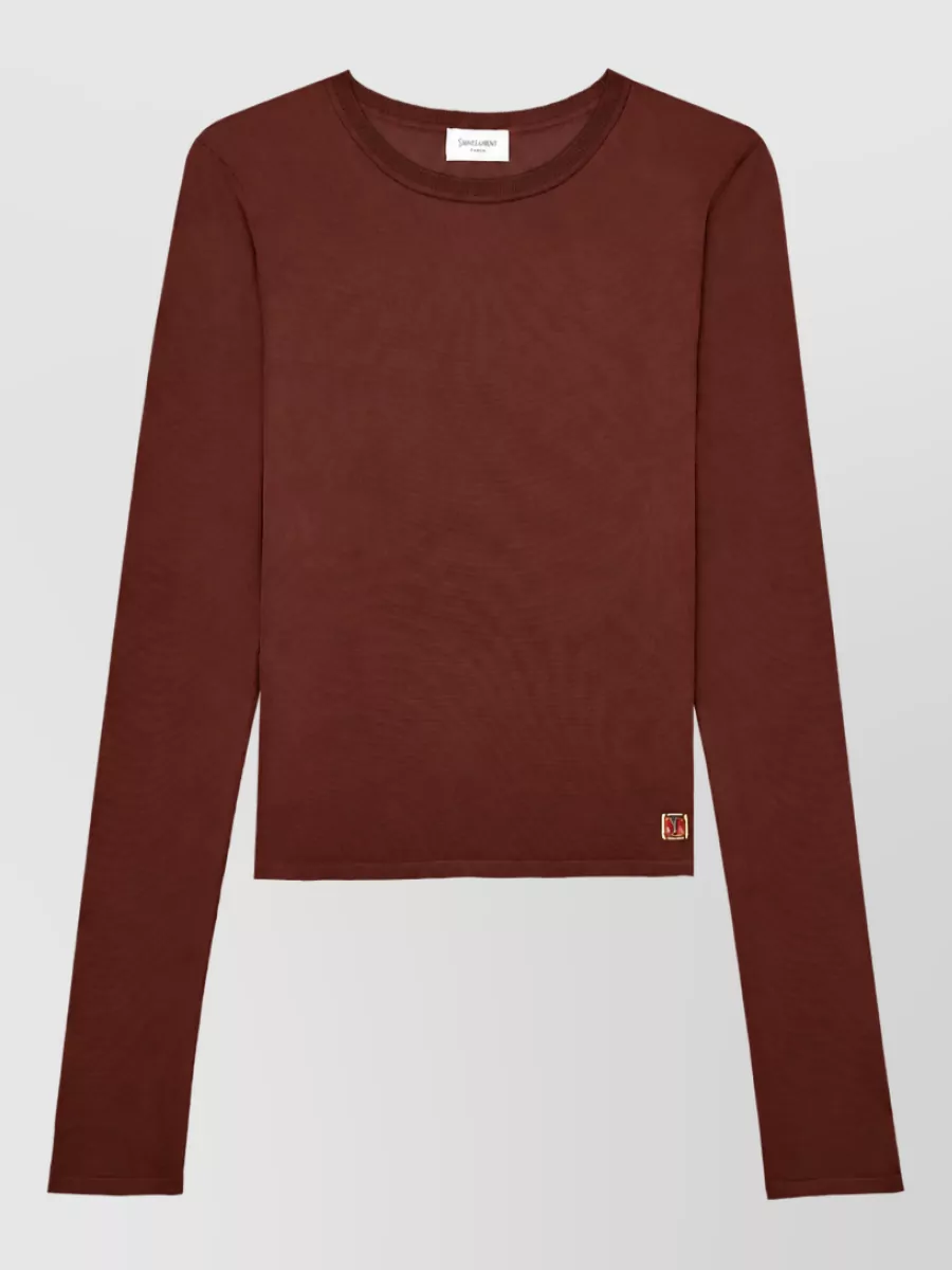 Saint Laurent cropped knit top