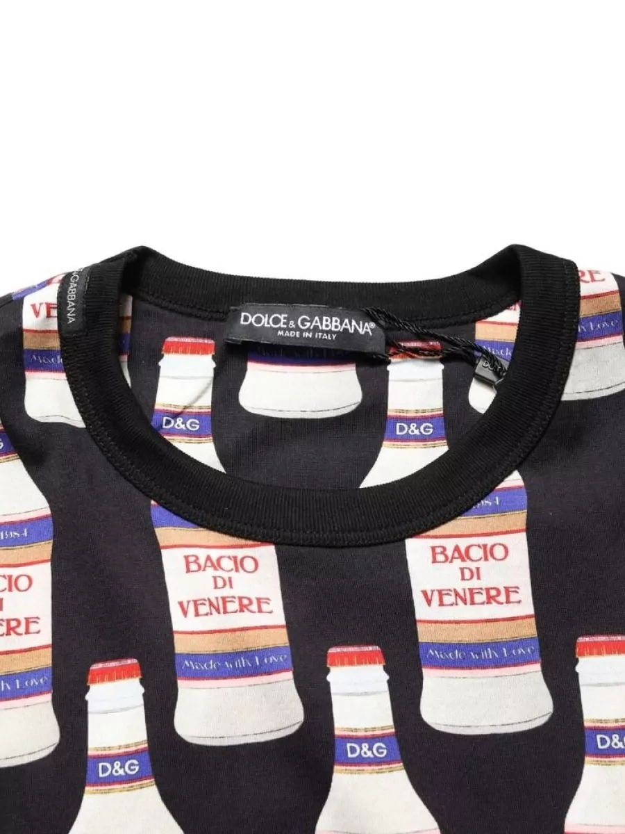Dolce&Gabbana Bottle Print Cotton T-Shirt