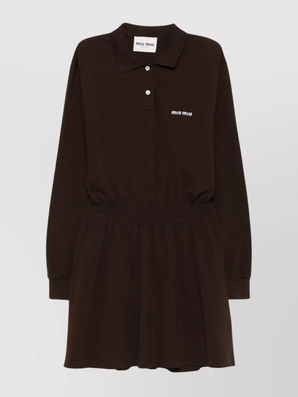 miu miu cotton dress MIU MIU Belted Blue Cotton Shirt Dress New & Authentic