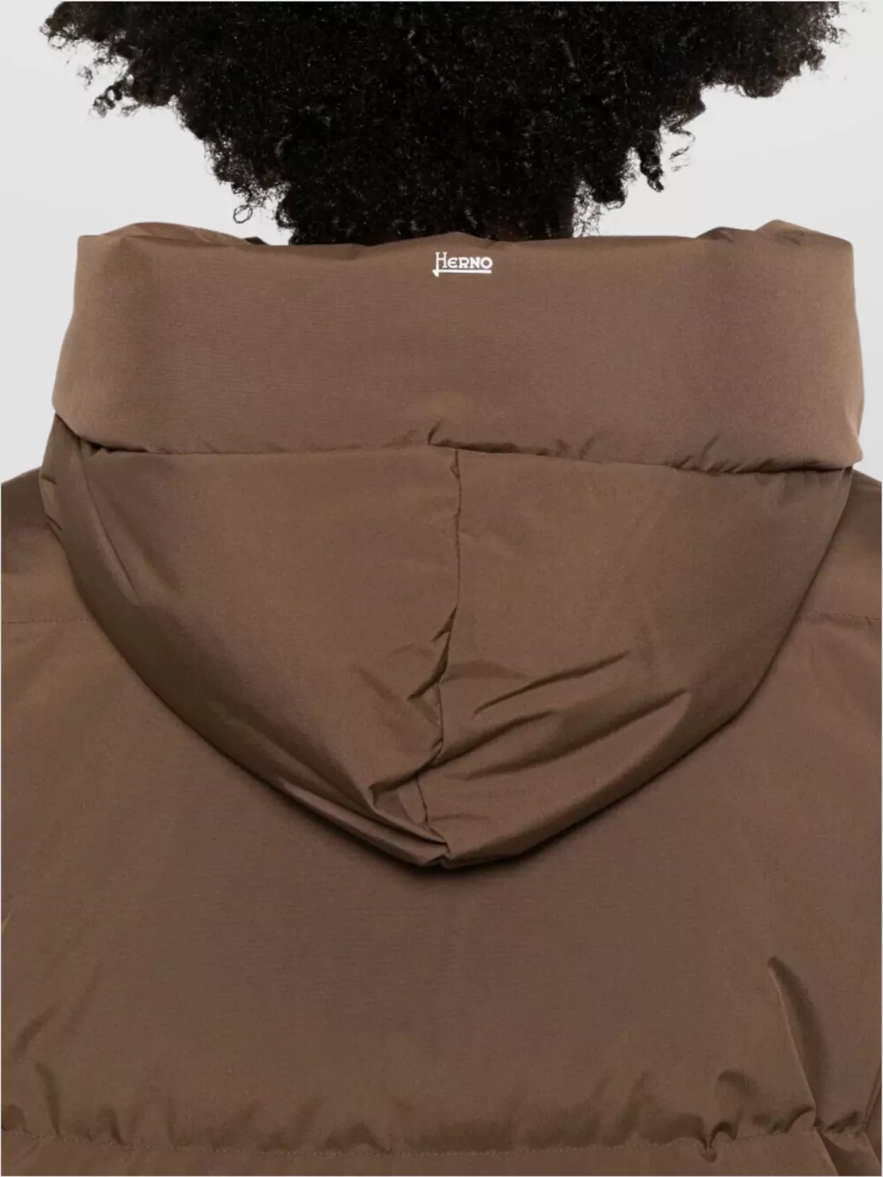Herno Short Down Jacket With Hood And Pockets