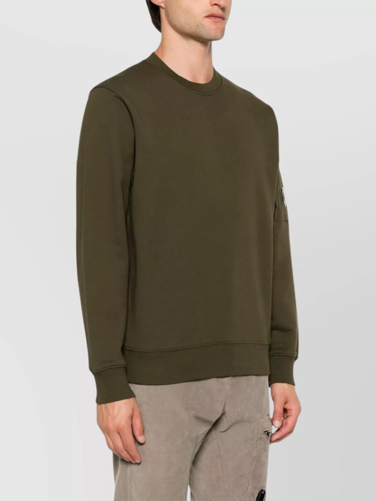 C.p. Company Logo Crew Neck Sweatshirt