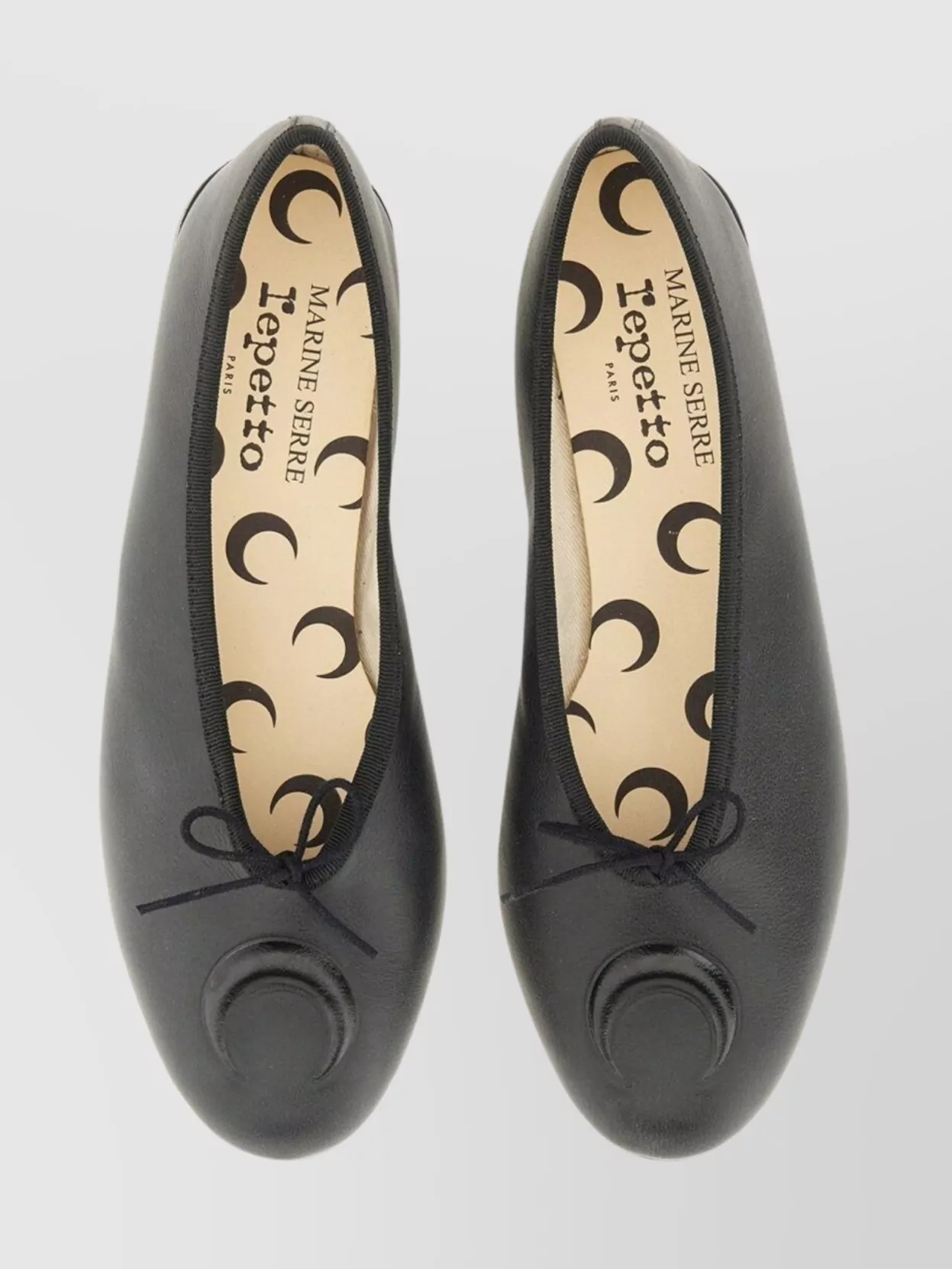 Marine Serre "luna Bow" Ballerina Shoes