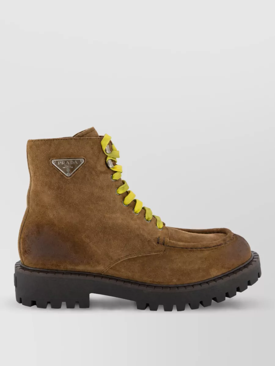 Prada Leather Ankle Boots