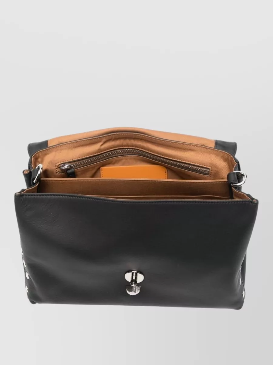 Zanellato Studded Leather Shoulder Bag