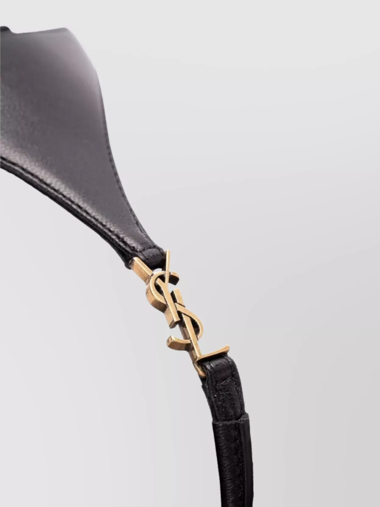 Saint Laurent Smooth Leather Triangular Flat Sandals