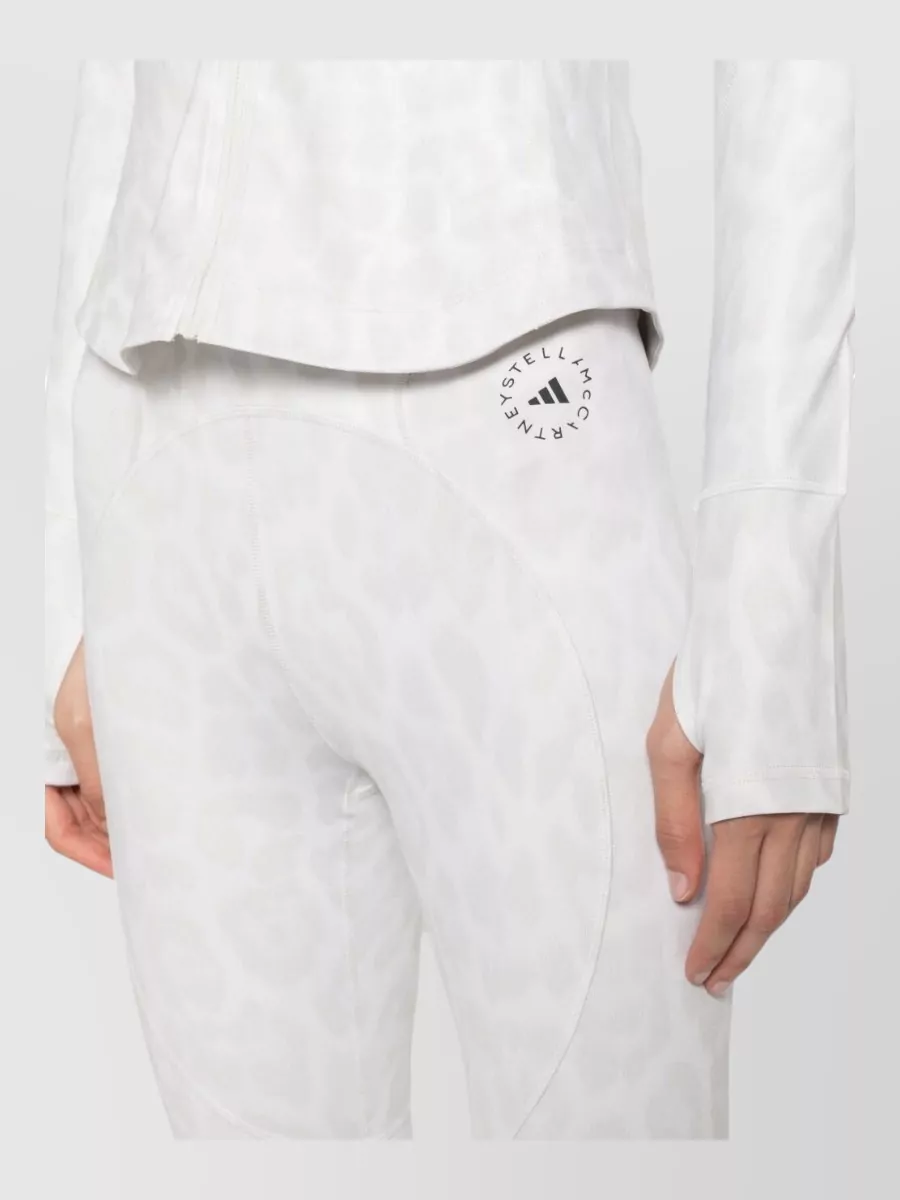 Adidas By Stella Mccartney Leopard-Print Logo-Print Slim-Fit 7/8 Leggings