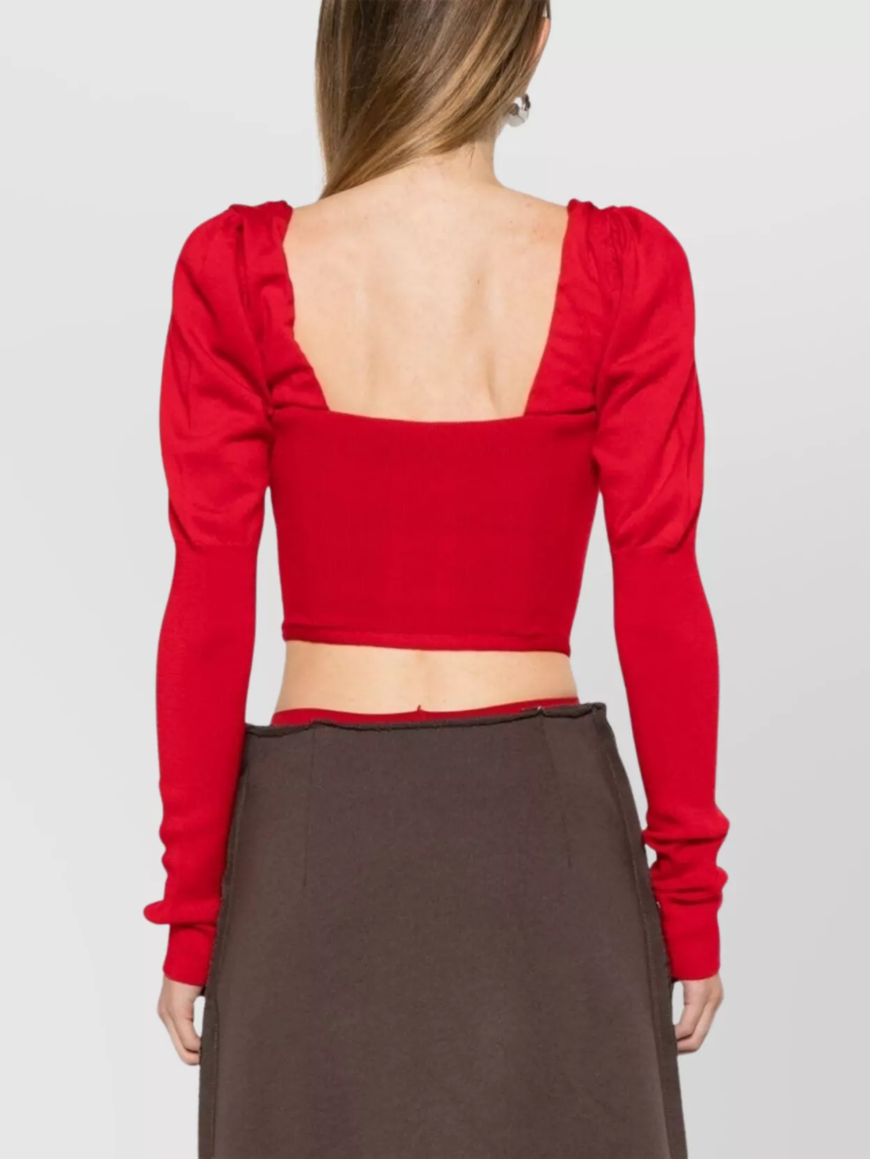 Vivienne Westwood Wool Corset Top Puff Sleeves