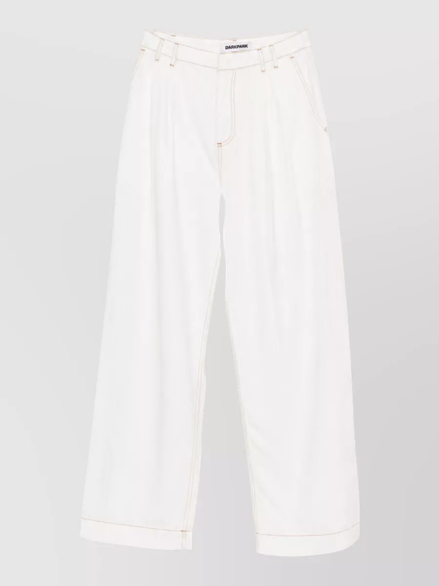 Darkpark Cotton Wide-Leg Trousers