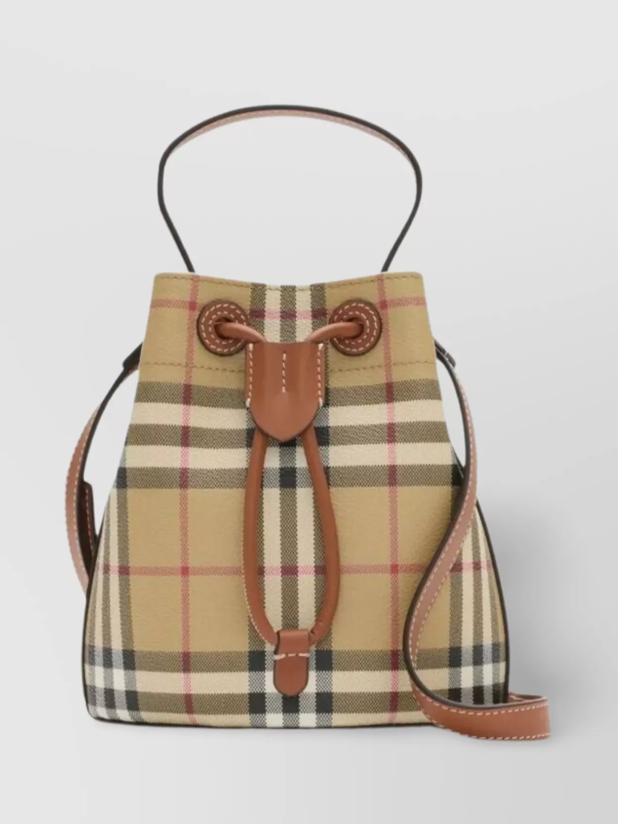 Burberry Drawstring Mini Bucket Bag