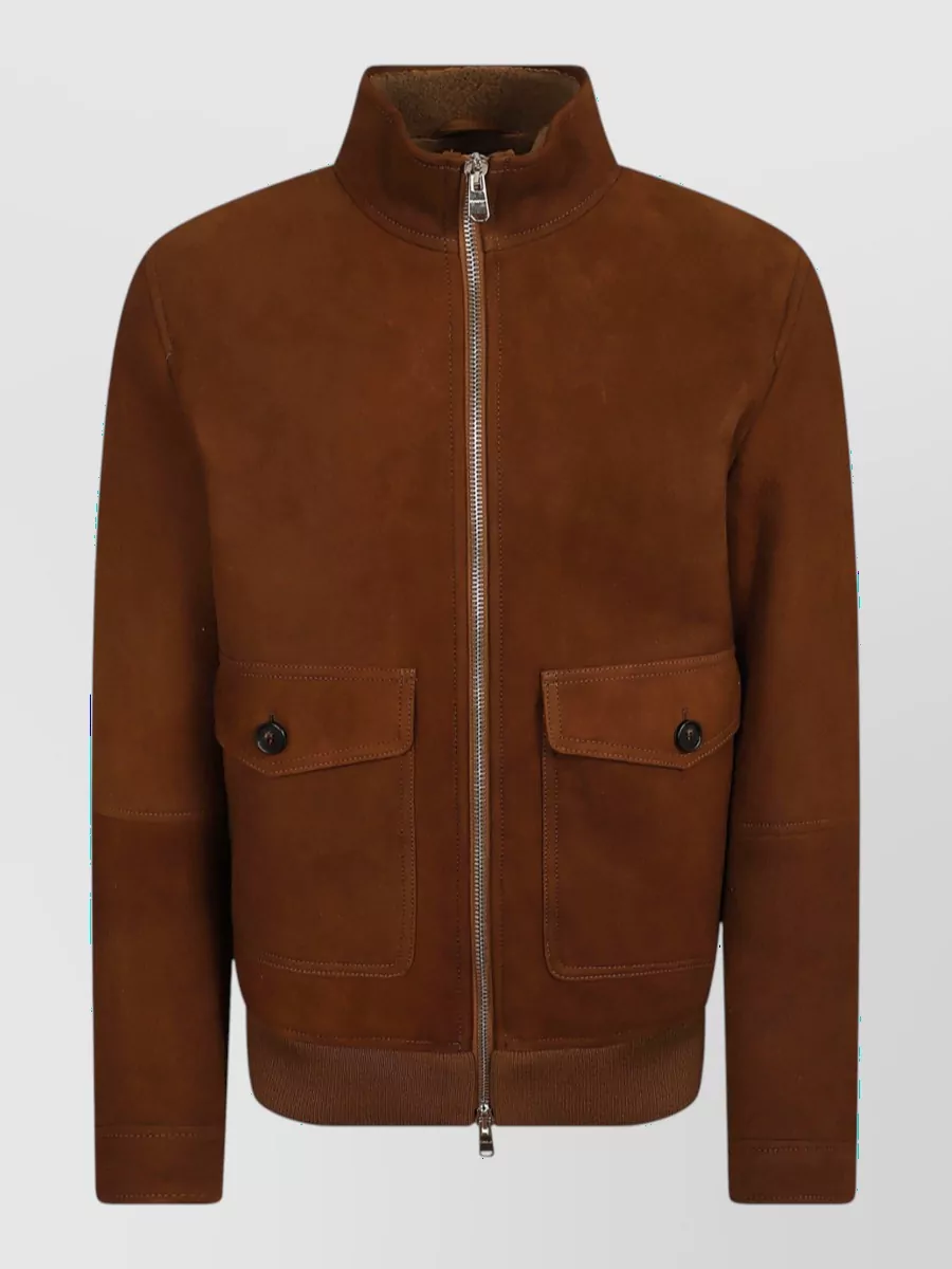 Dondup shearling leather jacket