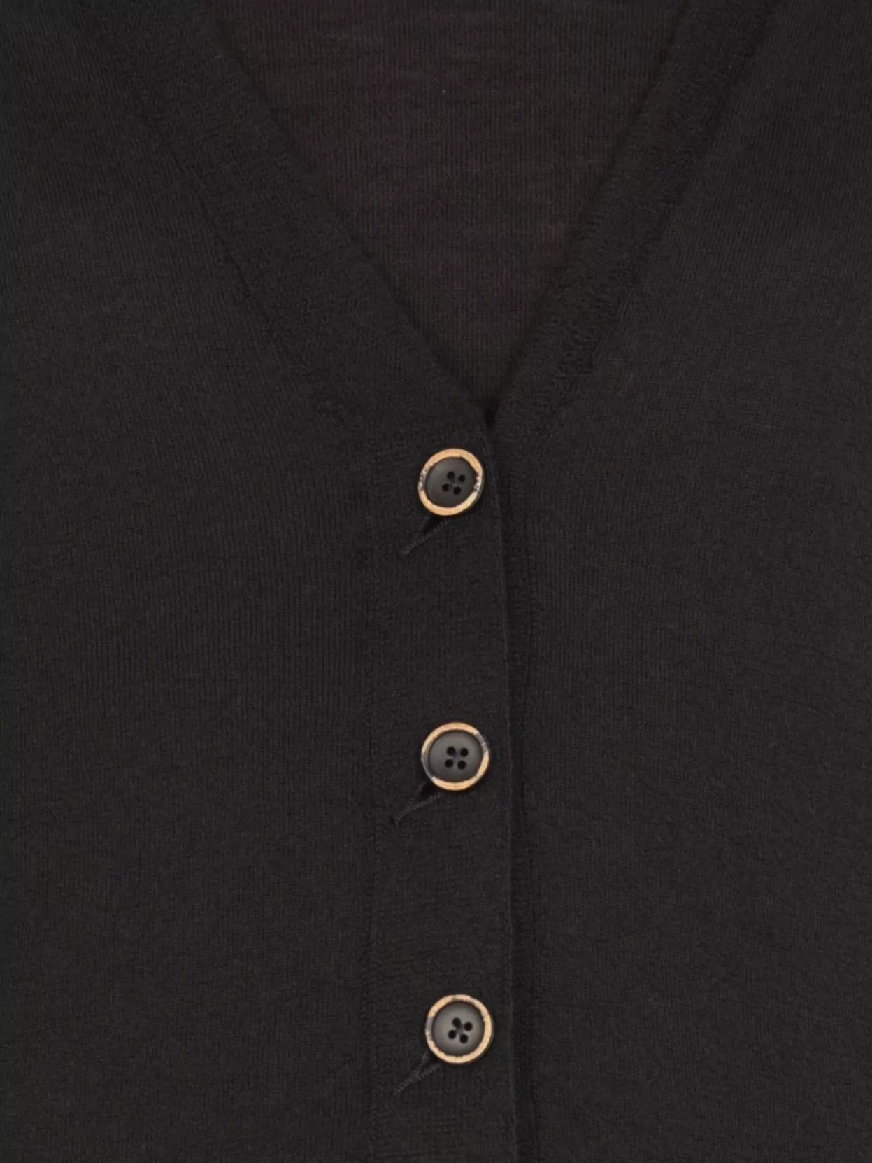 Uma Wang Cashmere V-Neck Ribbed Trims Cardigan