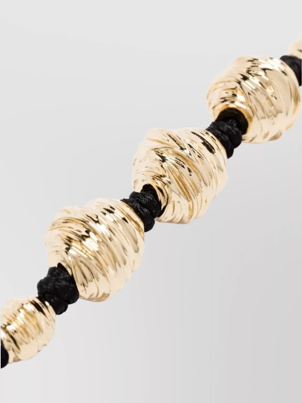 Saint Laurent Tassel Detail Beaded Charm Necklace