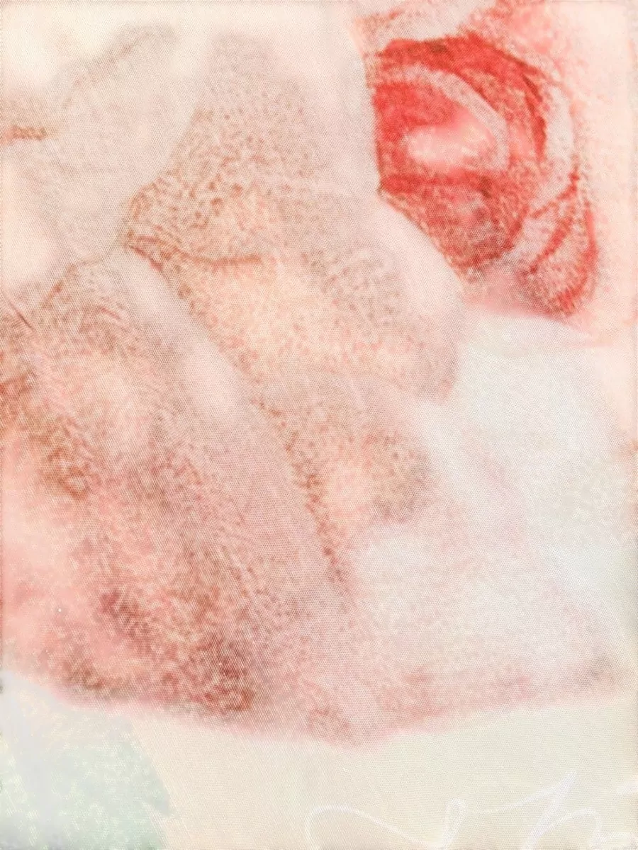 Faliero Sarti Rose-Print Frayed-Edge Square Scarf