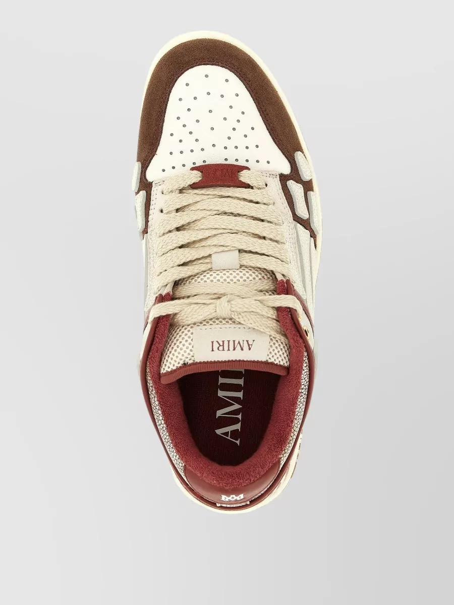 Amiri Leather Xl Skel Top Low Sneakers
