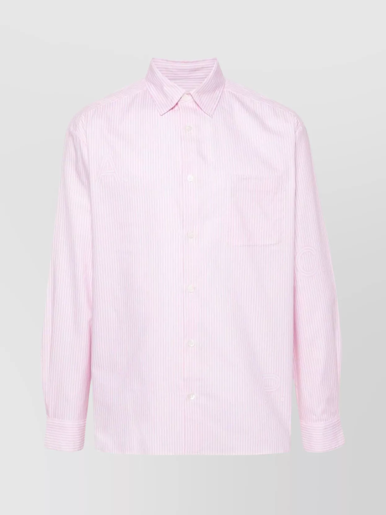 Shop Apc Striped Button-up Shirt With Pocket