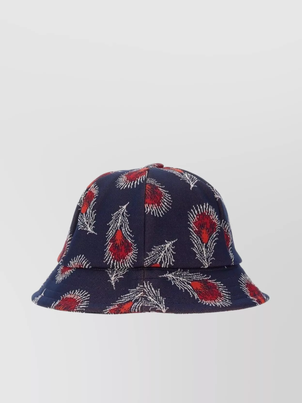 Needles Feather Pattern Bucket Hat With Wide Brim
