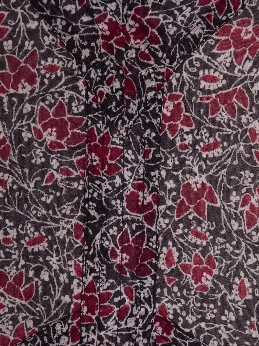 Isabel Marant Etoile Floral Cotton Mini Dress V Neckline