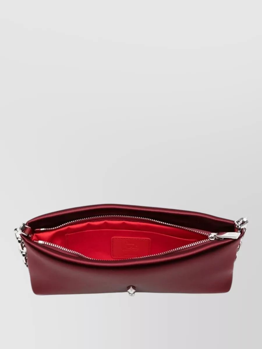 Christian Louboutin Na Crystal-Embellished Satin Clutch Bag