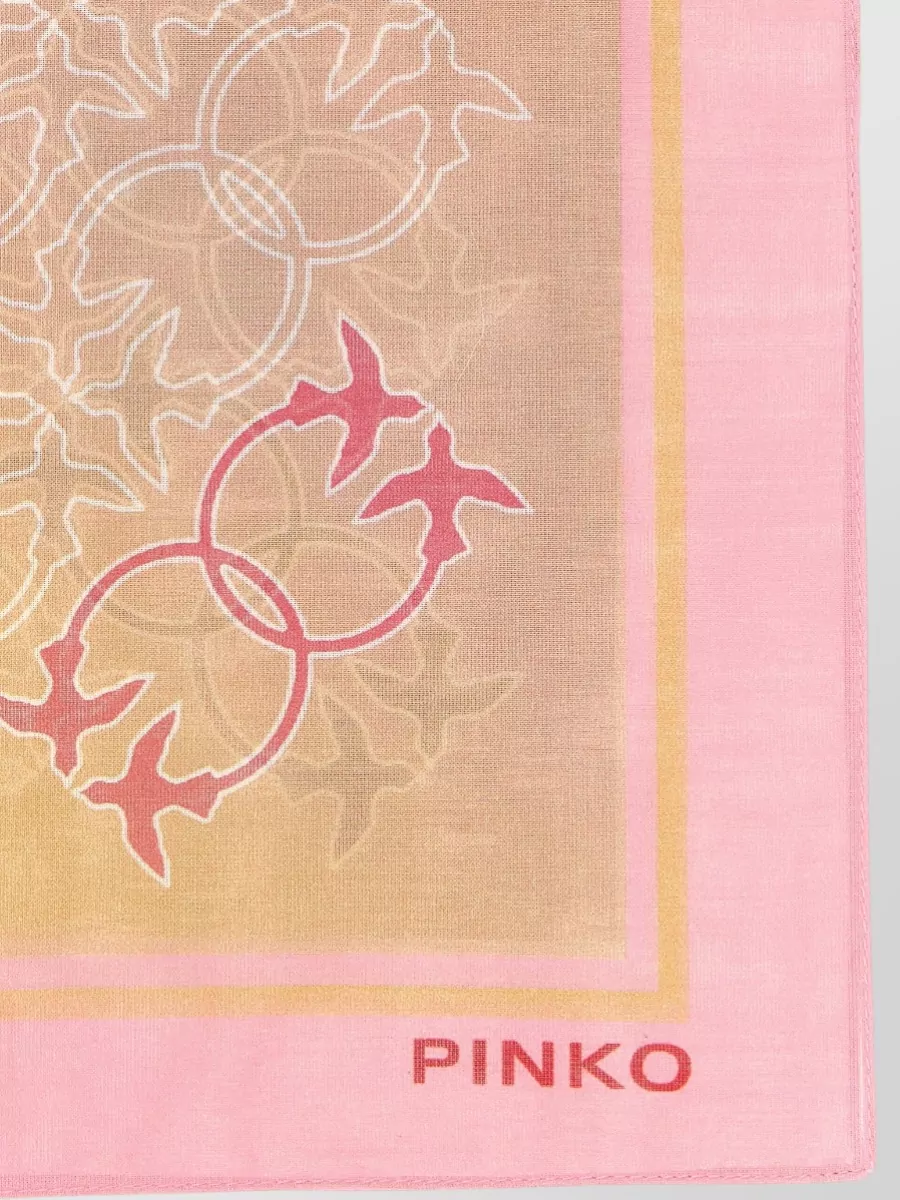 Pinko Cotton Printed Scarf