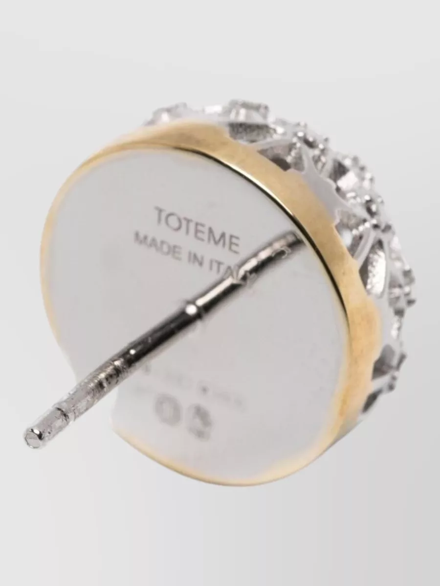 Totême Round Stud Earrings Two-Piece Set