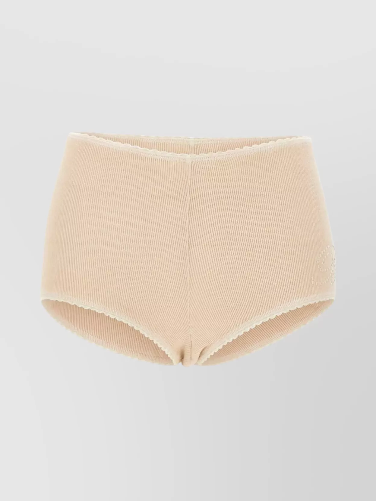 Blumarine Cotton Culotte Rhinestone Shorts