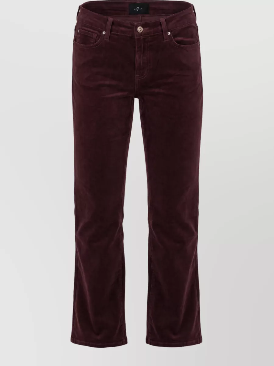7 For All Mankind velvet bootcut trousers