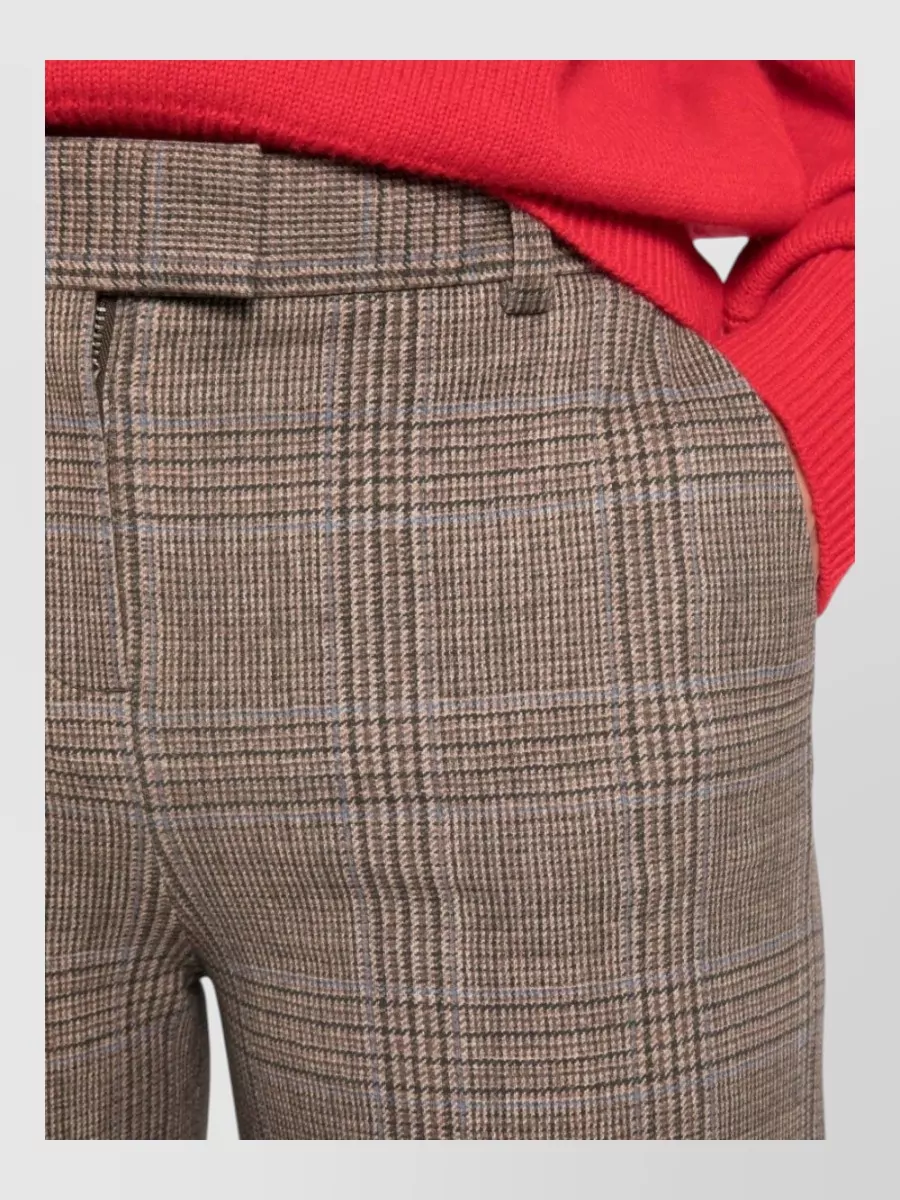 Circolo 1901 Checked Wide-Leg Trousers
