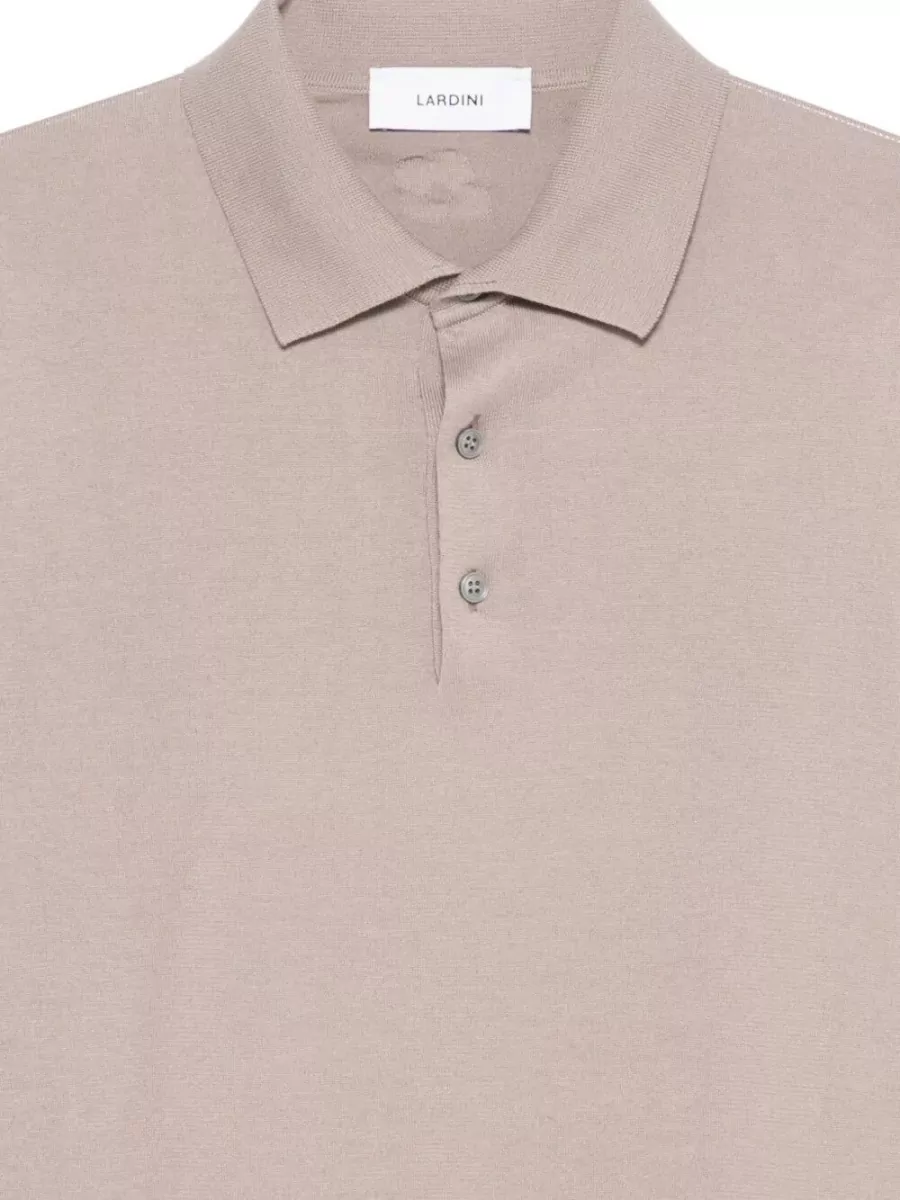 Lardini Polo Knit Shirt Short Sleeves Collar