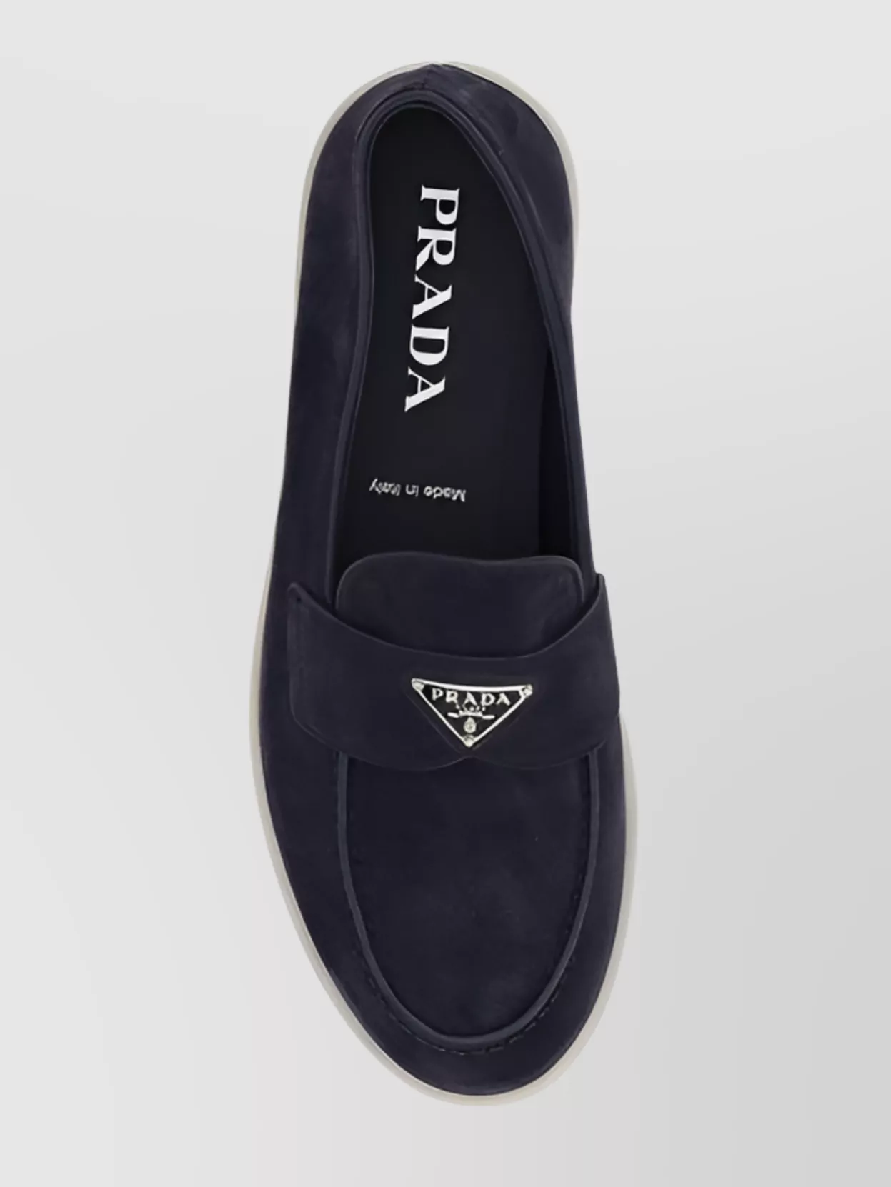 Prada Almond Toe Suede Loafers