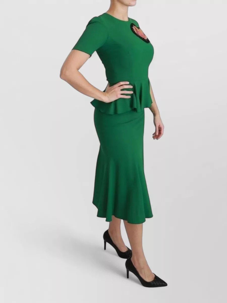 Dolce&Gabbana Viscose Mermaid Midi Dress