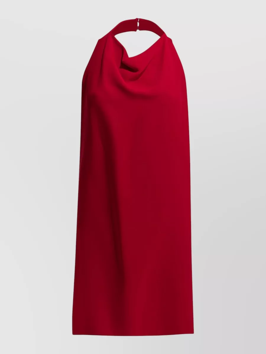 Valentino silk draped midi dress