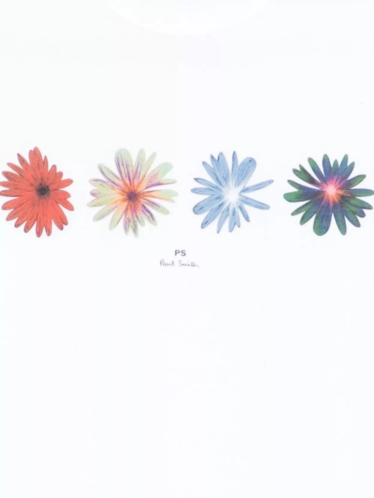 Paul Smith Floral Print Organic Cotton T-Shirt