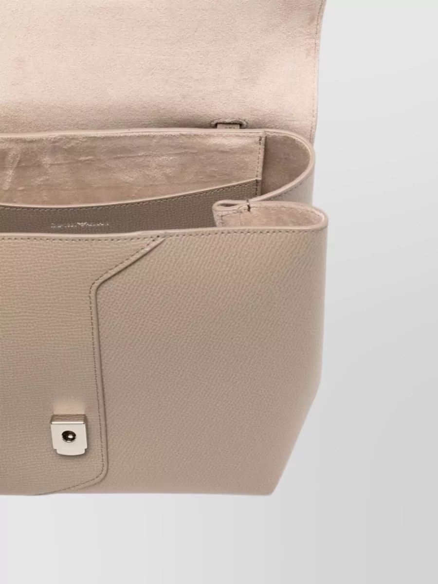 Emporio Armani Grained Leather Shoulder Bag