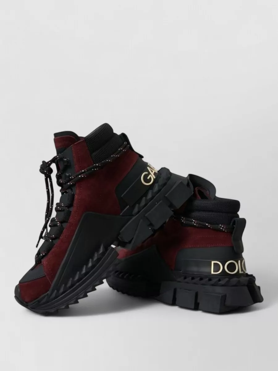 Dolce&Gabbana Leather High-Top Sneakers
