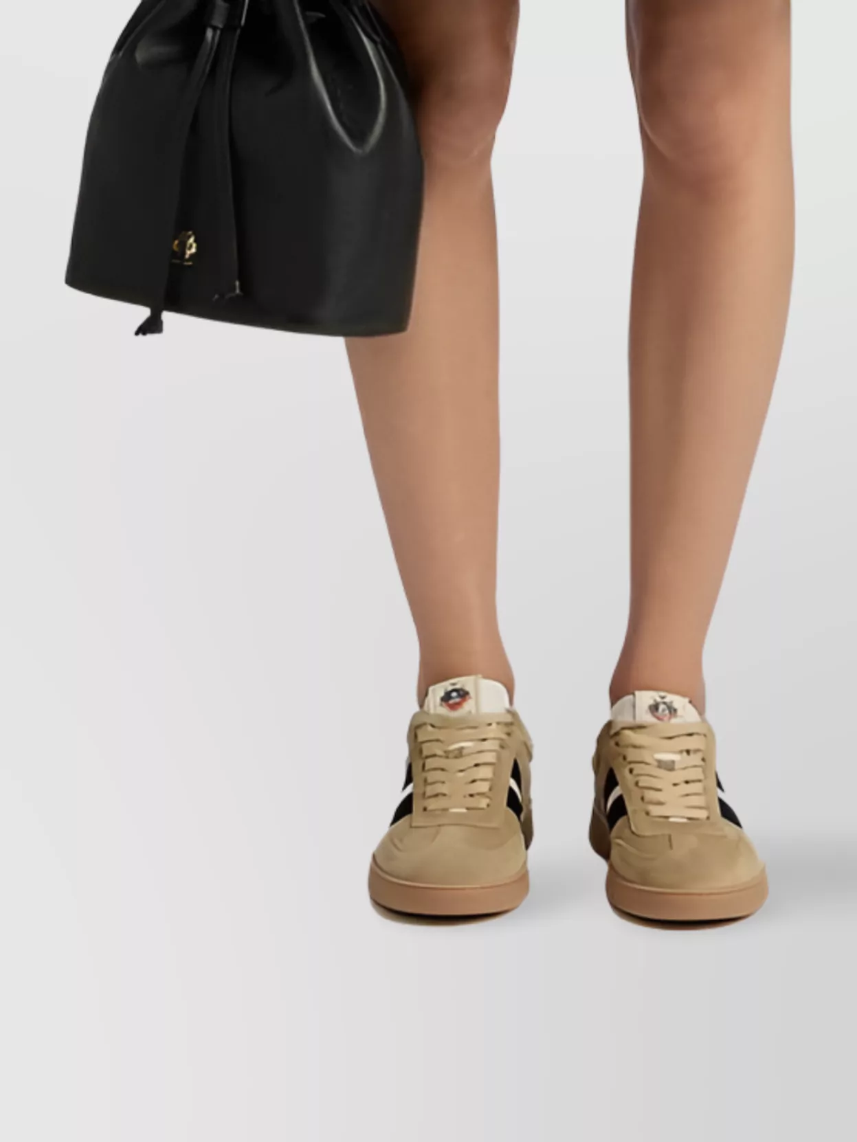 Bally High Waist Leather Midi Skirt With Buttons In Brown