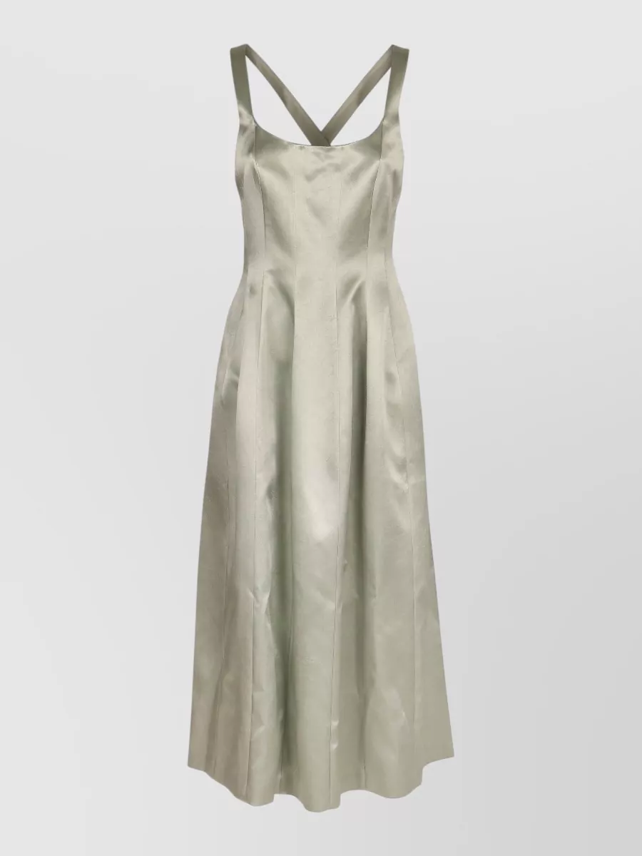 Philosophy cross-back midi dress