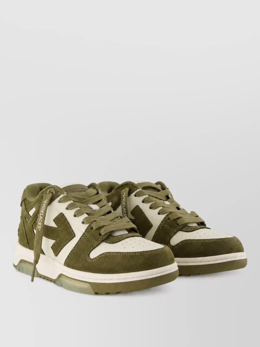 Off-White Leather lace-up sneakers