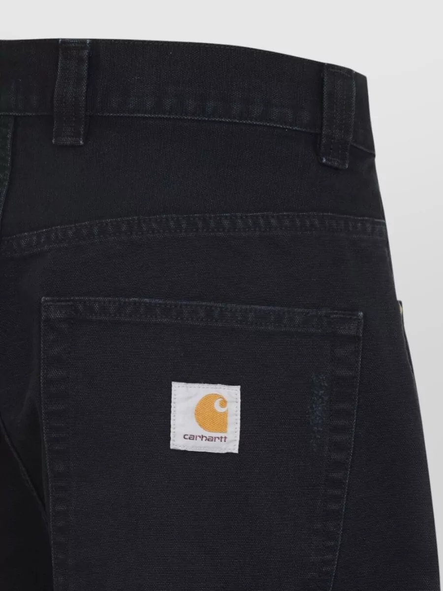 Carhartt Wip Brandon Cotton High Waist Trousers Pockets