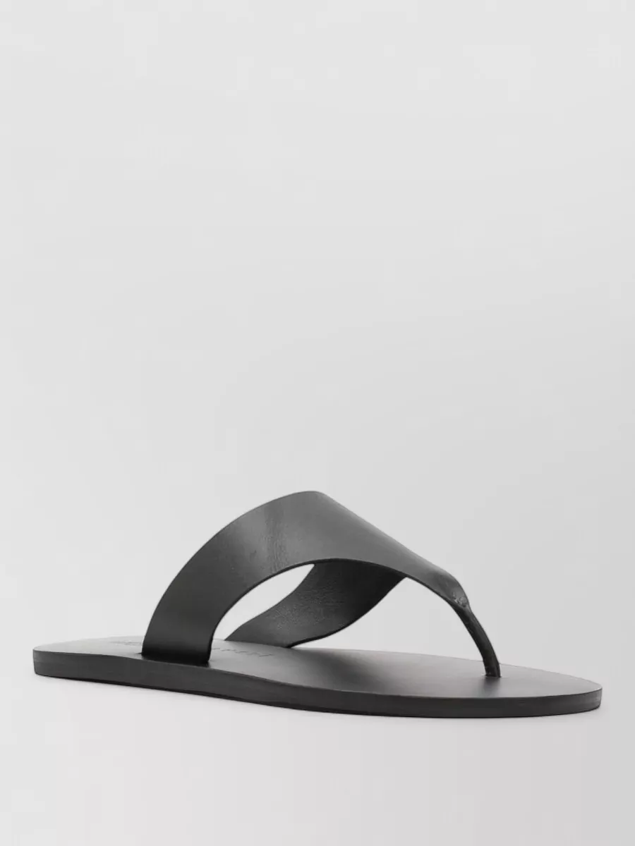 Manebi leather thong slides
