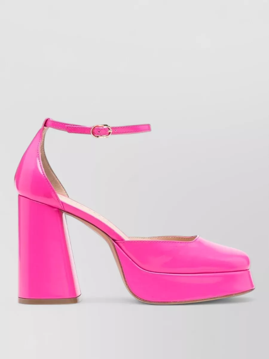 Roberto Festa Leather Block Heel Sandals