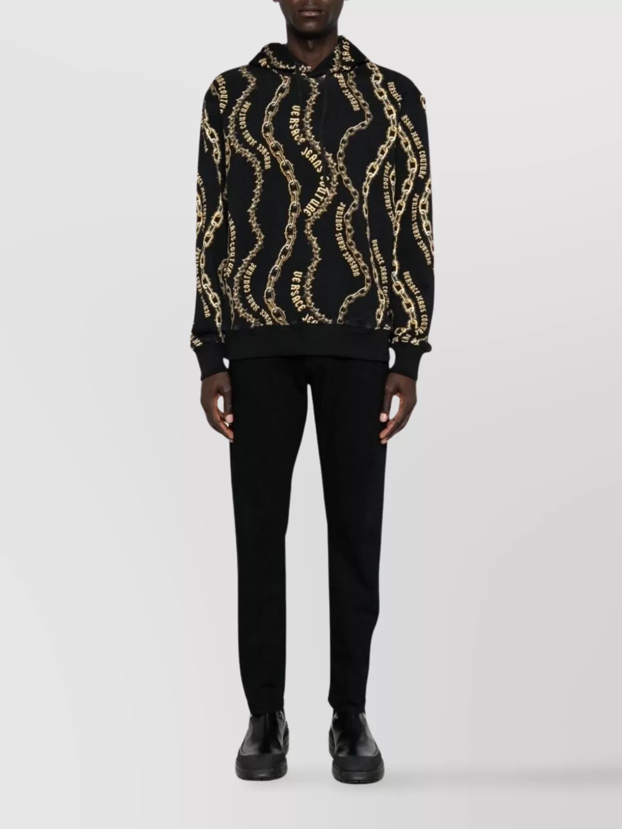 Versace Jeans Couture Graphic Print Hooded Sweatshirt